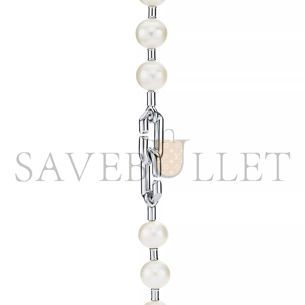 TIFFANY HARDWEAR PEARL LOCK NECKLACE 64047841